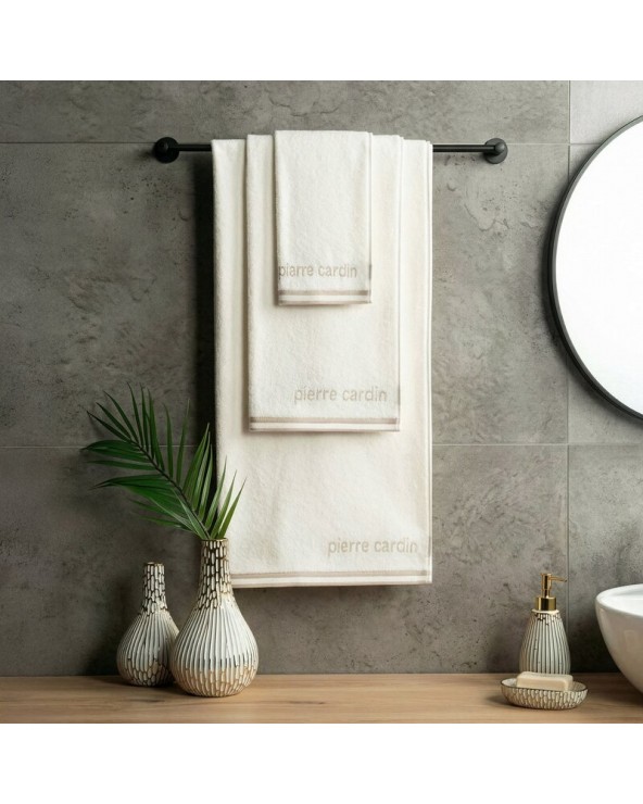 Ręcznik bawełna 30x50 Pierre Cardin Rocco kremowy Eurofirany