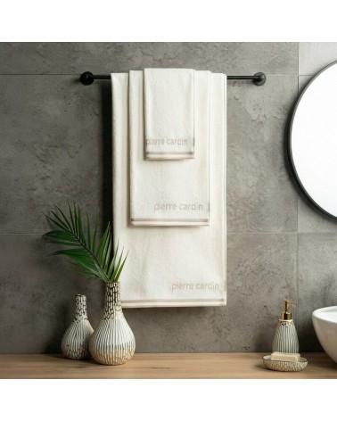 Ręcznik bawełna 70x140 Pierre Cardin Rocco kremowy Eurofirany