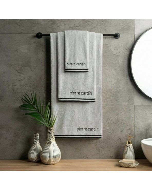 Ręcznik bawełna 70x140 Pierre Cardin Rocco srebrny Eurofirany