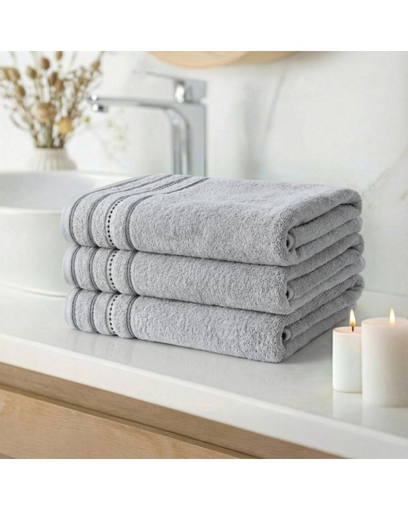 Ręcznik bawełna 30x50 Vento srebrny Eurofirany