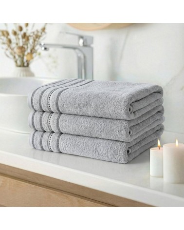 Ręcznik bawełna 30x50 Vento srebrny Eurofirany