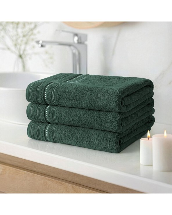 Ręcznik bawełna 30x50 Vento ciemnozielony Eurofirany