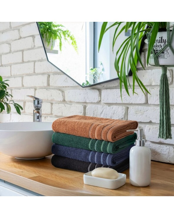 Ręcznik bawełna 30x50 Vento ciemnozielony Eurofirany