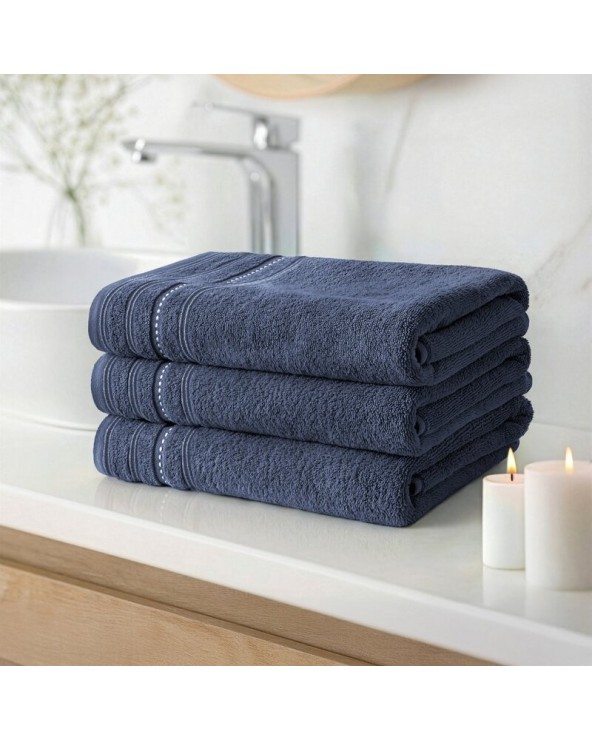 Ręcznik bawełna 30x50 Vento granatowy Eurofirany