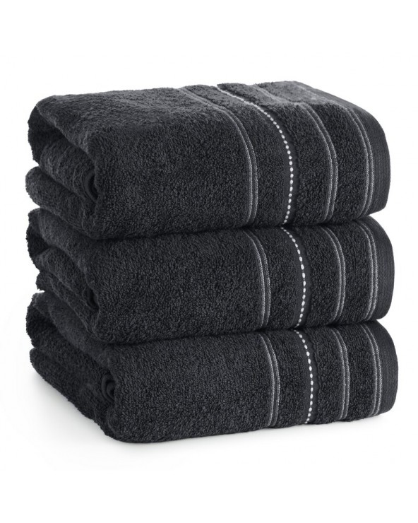 Ręcznik bawełna 50x90 Vento czarny Eurofirany