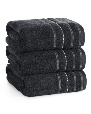 Ręcznik bawełna 50x90 Vento czarny Eurofirany