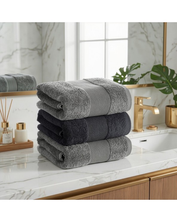 Ręcznik bawełna 50x90 Zoja srebrny Eurofirany