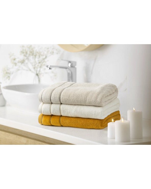 Ręcznik bawełna 70x140 Dona kremowa Eurofirany