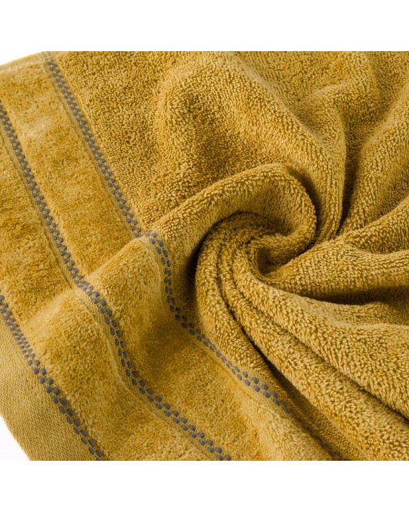 Ręcznik bawełna 50x90 Dona musztardowy Eurofirany