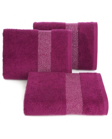 Ręcznik bawełna 70x140 Igor amarantowa Eurofirany