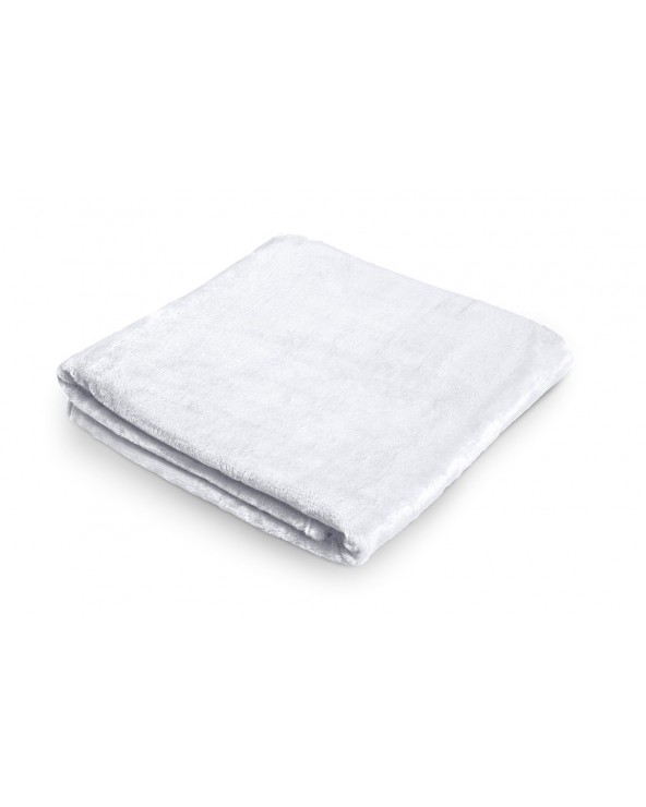 Koc pluszowy 150x200 Kaszmirowy Dotyk biały Matex