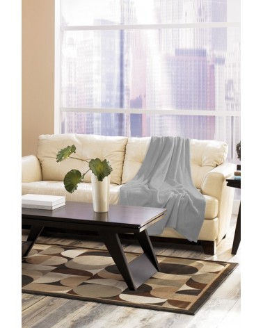 Koc pluszowy 150x200 Kaszmirowy Dotyk popielaty Matex