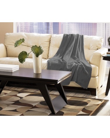 Koc pluszowy 150x200 Kaszmirowy Dotyk szary Matex