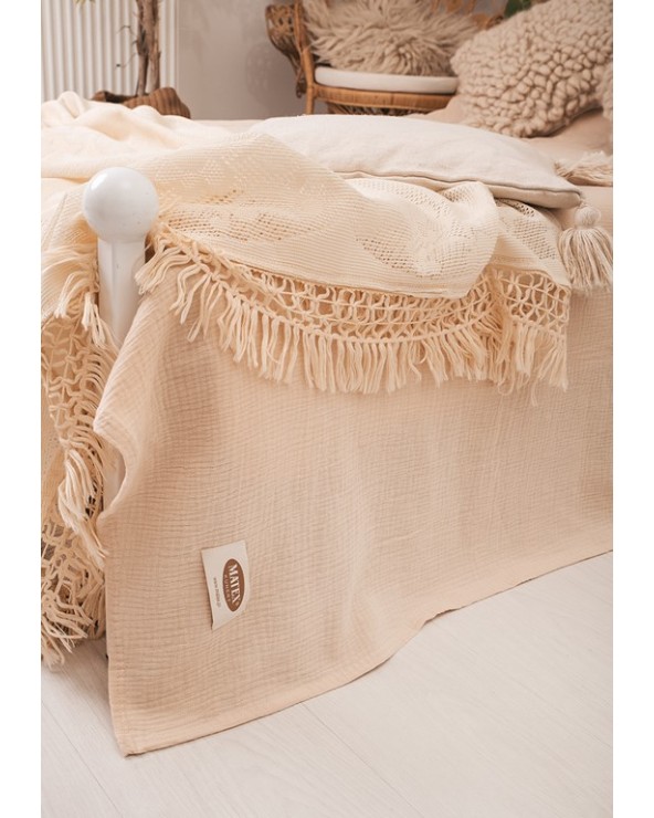 Narzuta muślinowa 240x210 cappuccino Matex