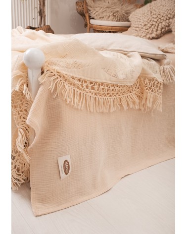 Narzuta muślinowa 240x210 cappuccino Matex