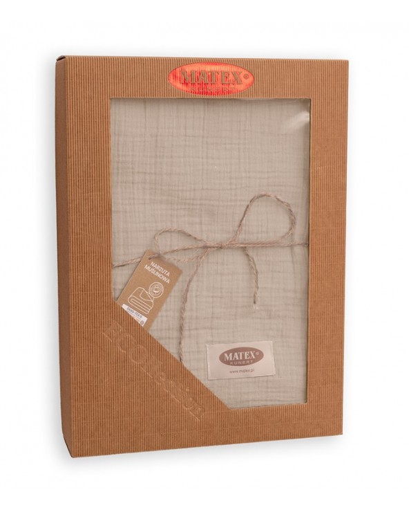 Narzuta muślinowa 240x210 popielata Matex