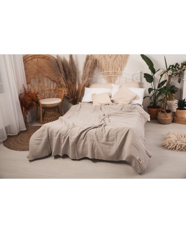 Narzuta muślinowa 240x210 popielata Matex