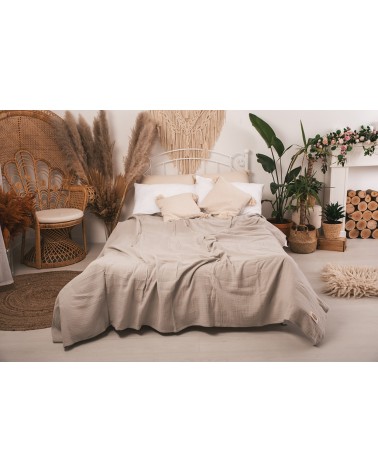 Narzuta muślinowa 240x210 popielata Matex