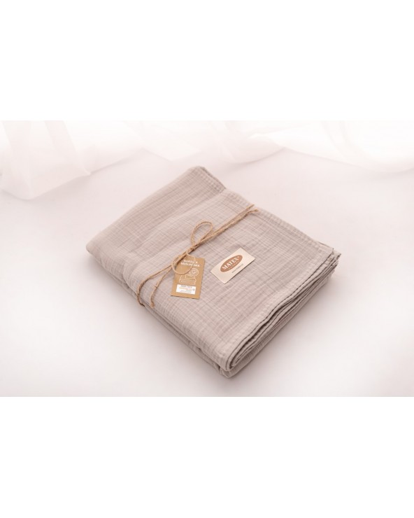 Narzuta muślinowa 240x210 popielata Matex