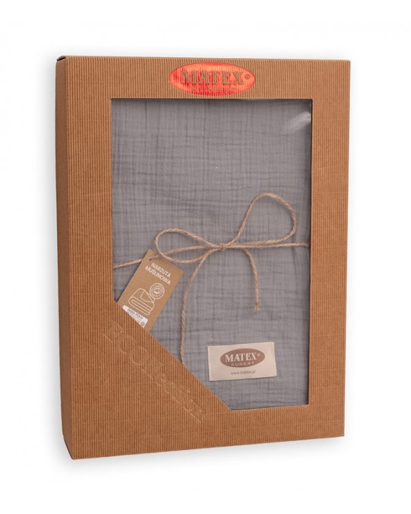 Narzuta muślinowa 240x210 antracytowa Matex