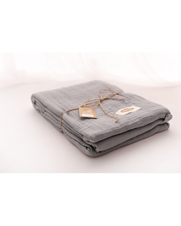 Narzuta muślinowa 240x210 antracytowa Matex