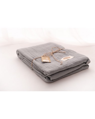 Narzuta muślinowa 240x210 antracytowa Matex