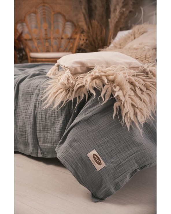 Narzuta muślinowa 240x210 antracytowa Matex