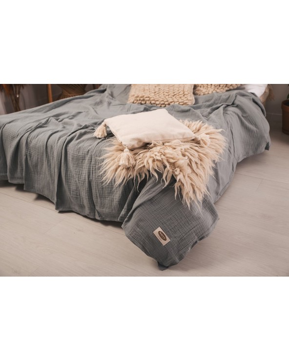 Narzuta muślinowa 240x210 antracytowa Matex