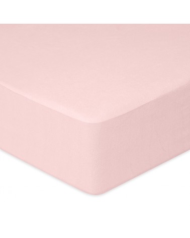 Prześcieradło nieprzemakalne frotte 120x200x20 z gumką róż kwarcowy MATEX