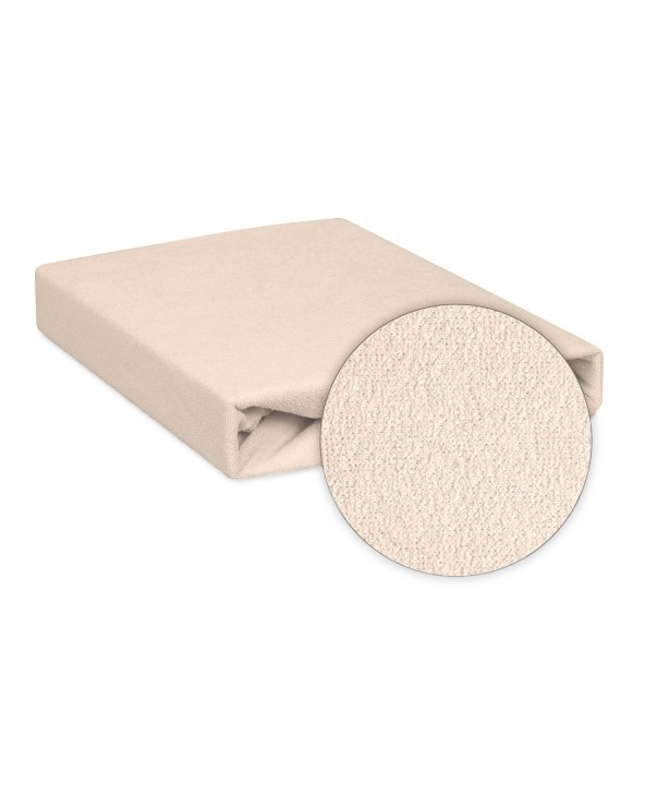 Prześcieradło nieprzemakalne frotte 120x200x20 z gumką cappuccino MATEX