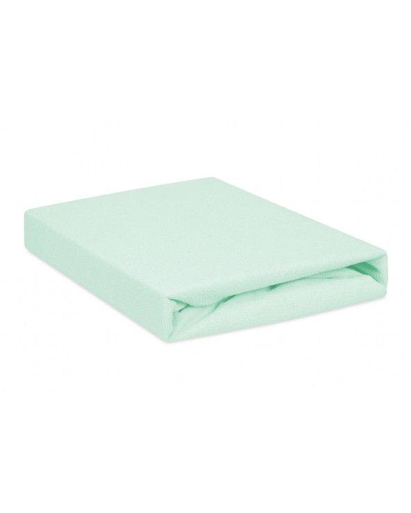 Prześcieradło nieprzemakalne frotte 120x200x20 z gumką jasnomiętowe MATEX