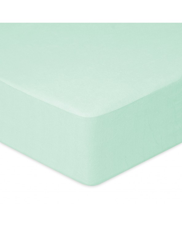 Prześcieradło nieprzemakalne frotte 140x200x20 z gumką jasne miętowe MATEX