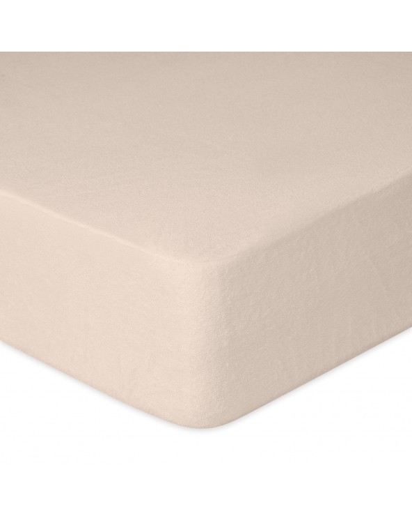 Prześcieradło nieprzemakalne frotte 160x200x20 z gumką cappuccino MATEX