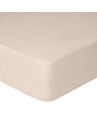 Prześcieradło nieprzemakalne frotte 160x200x20 z gumką cappuccino MATEX