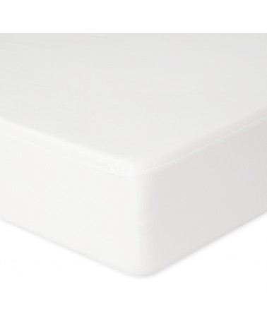 Prześcieradło wysokie nieprzemakalne jersey 120x200x30 z gumką białe MATEX