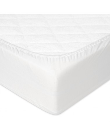 Prześcieradło wysokie nieprzemakalne jersey 140x200x30 z gumką białe MATEX