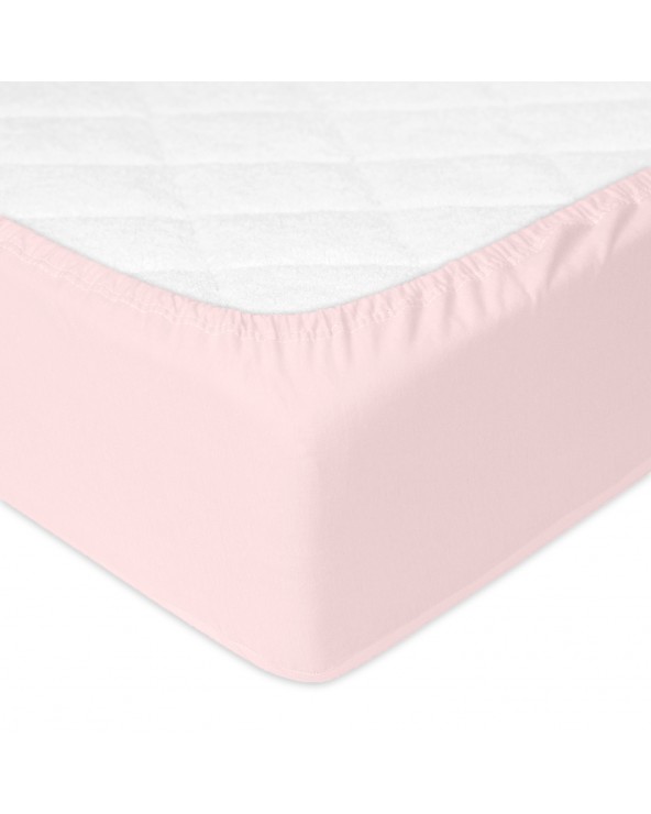Prześcieradło nieprzemakalne jersey 160x200x20 z gumką róż kwarcowy MATEX