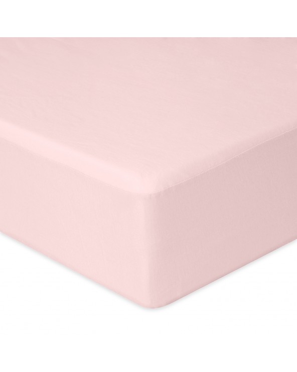 Prześcieradło nieprzemakalne jersey 90x200x20 z gumką róż kwarcowy MATEX