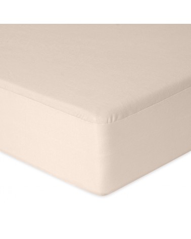 Prześcieradło nieprzemakalne jersey 90x200x20 z gumką cappuccino MATEX