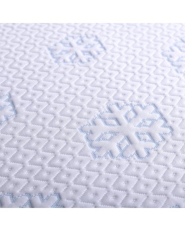 Wysokie prześcieradło chłodzące nieprzemakalne 160x200x30 Frosty z gumką białe MATEX