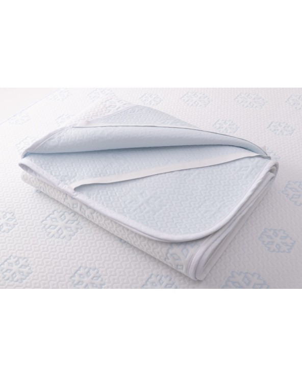 Podkład chłodzący nieprzemakalny 160x200 Frosty biały MATEX