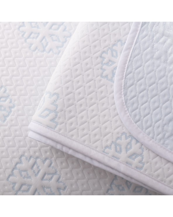 Podkład chłodzący nieprzemakalny 160x200 Frosty biały MATEX