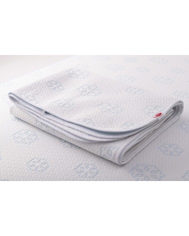 Podkład chłodzący nieprzemakalny 160x200 Frosty biały MATEX