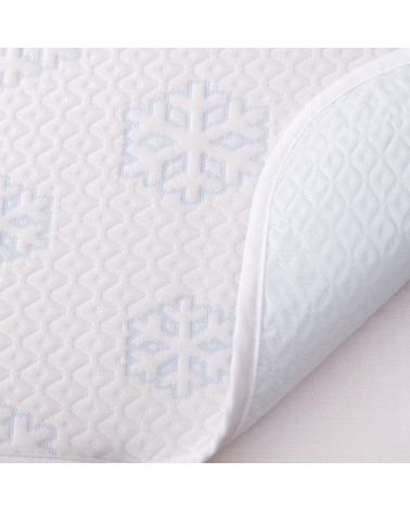 Podkład chłodzący nieprzemakalny 90x200 Frosty biały MATEX