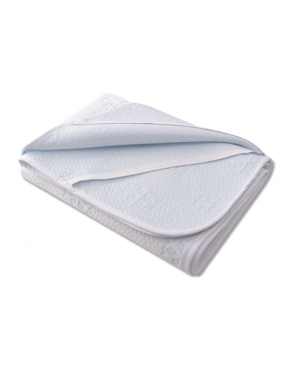 Podkład chłodzący nieprzemakalny 90x200 Frosty biały MATEX