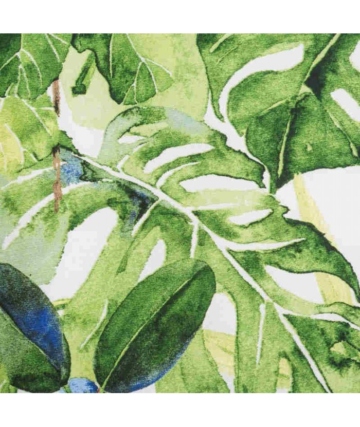 Pościel satyna bawełniana Monstera 160x200 + 2x70x80 z zamkiem