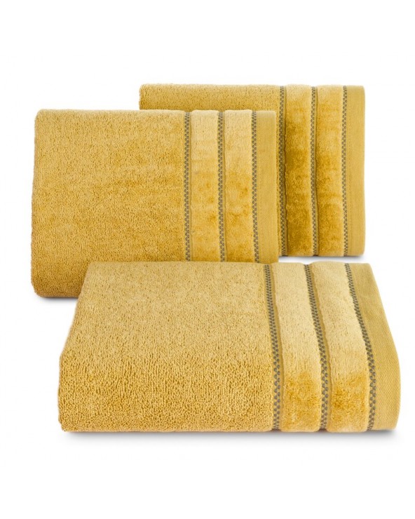 Ręcznik bawełna 30x50 Dona musztardowy Eurofirany