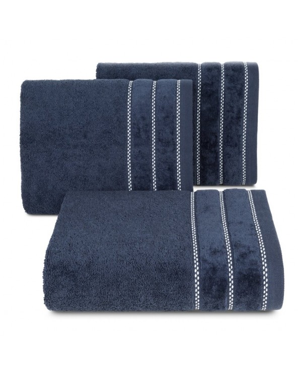 Ręcznik bawełna 30x50 Dona granatowy Eurofirany