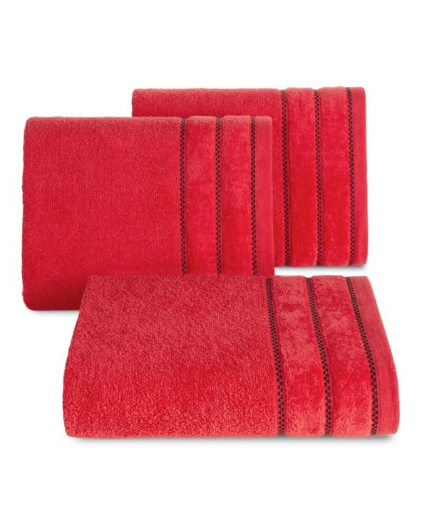 Ręcznik bawełna 50x90 Dona czerwony Eurofirany