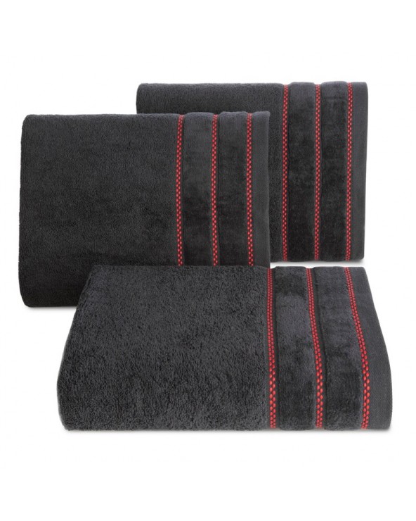 Ręcznik bawełna 30x50 Dona czarny Eurofirany